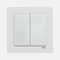Viko Karre 55 Beyaz Dual Anahtar C1