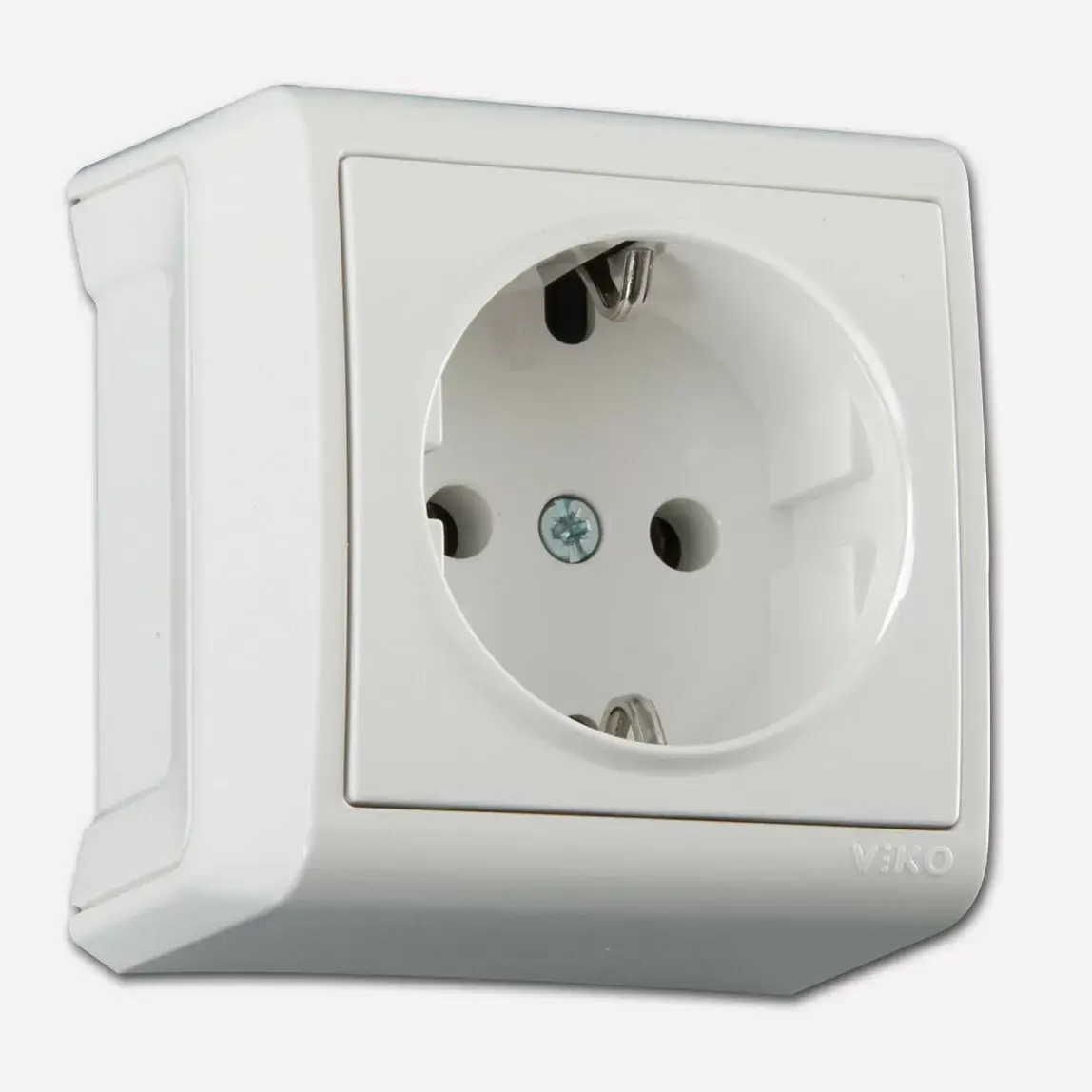 Viko Vera Sıva Üstü Topraklı Priz Beyaz