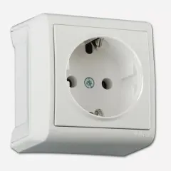 Viko Vera Sıva Üstü Topraklı Priz Beyaz