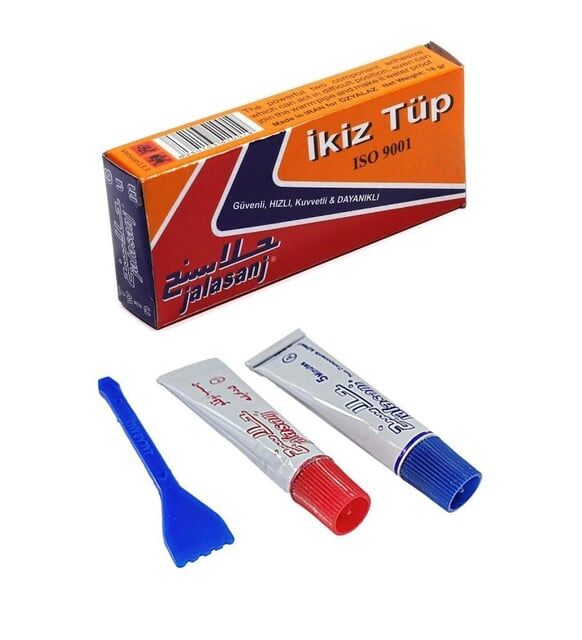 İran Yapıştırıcısı 18 gr İkiz Tüp  Metal Yapıştırıcı Çift Karışımlı Demir Çelik